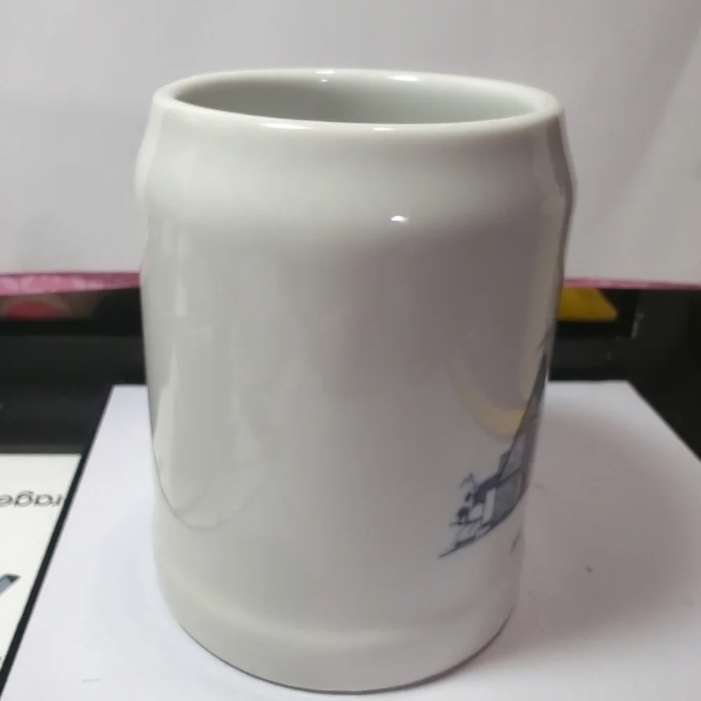STONEWARE THEMED MUG HARSTAD KIRKE OF NORWAY 1982 Vintage  DEKOR-DYRVIK- Dated